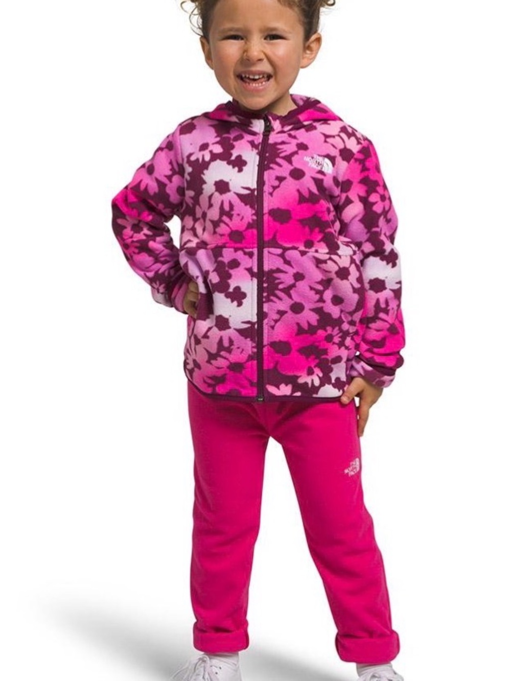 The North Face Pink Floral Reversible Shady Glade Hooded Jacket